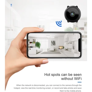 Mini Wıfı Kamera 1080 P Hd Gece Görüş Video Kaydedici Kablosuz Uzaktan Kamera Hareket Algılama Evcil Hayvanlar Bebek Monitörü (Yurt Dışından)