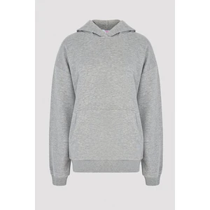 Oversize Active Gri Melanj Sweatshirt