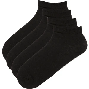 Basic 4 lü Siyah Patik Çorap