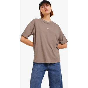 Jack & Jones Jjxx Jxandrea Kadın Kahverengi T-Shirt 12205777-BRINDLE