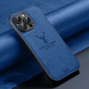 Apple iPhone 14 Pro Bez Geyik Deseni Cep Telefonu Kılıfı (Yurt Dışından)