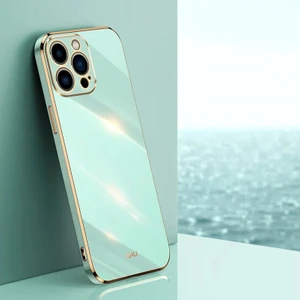 Apple iPhone 13 Pro Max 6d Elektrolizasyon Tpu Cep Telefonu Kılıfı (Yurt Dışından)