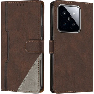 Yihang Boutique Xiaomi 14 Flip Cover Cüzdan Telefon Kılıfı ile Uyumlu, Kart Yuvalı ve Kickstand Fonksiyonlu (Yurt Dışından)