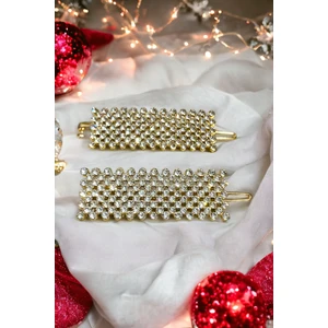 Yeni Trend 2 Adet Zirkon Taşlı Toka