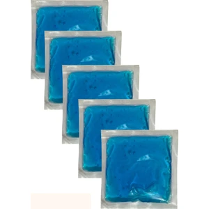 Flexy Medical Termojel Sıcak Soğuk Kompres Jel Buz Paketi, 5 Adet Soğutucu Jel Isıtıcı Jel Kompres 13CMX13CM