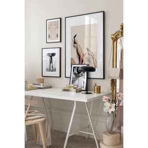 4 Parça Ahşap Çerçeve Görünümlü Mdf Tablo Seti