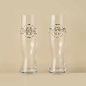 Bella Maison Creative 2'li Bira Bardak Naturel (550 Cc)