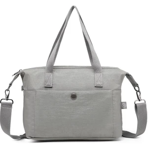 Smart Bags Nano Metalik Kumaş Kadın Omuz Çantası BC 3127 - Koyu Gri