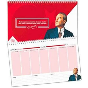 Mor Kelebek Klavye Önü Planlayıcı Mustafa Kemal