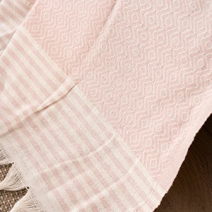Dafne Moda Naturel Koltuk Örtüsü/şalı Toz Pembe