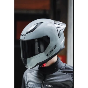 Ls2 Rapıd 2 Race Nardo Gri Kask (Siyah+Şeffaf Cam+Spoıler)