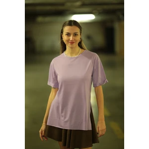 Yırtmaçlı Oversize T-Shirt