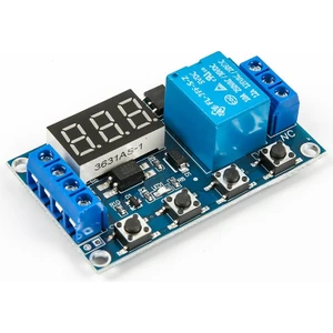 TLS Robotik Zaman Ayarlı Geciktirmeli Röle Kartı LED Ekran 6-30V Micro USB
