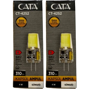 CT-4252 4W 12V 3200K (Günışığı) G4 Duylu Kapsül Ampul (2 Adet)