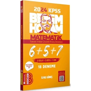 Benim Hocam Yayınları 2024 KPSS Matematik Tamamı Çözümlü Deneme