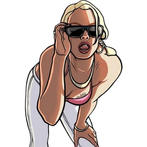 Quart Aksesuar 14 x 9 cm Gta Girl Sticker Motor Araba Kask Laptop Sticker