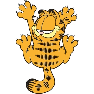 Quart Aksesuar 11 x 7 cm Garfield Sticker Motor Araba Kask Laptop Sticker