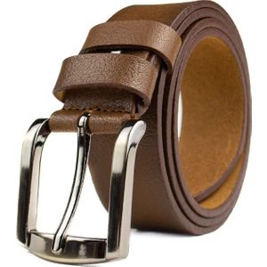 Özel Kutulu | Premium %1oo  Deri Tek Parça | 3.5cm Erkek Kumaş Pantolon - Takım Elbise Kemeri