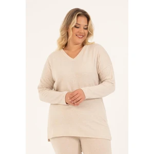 Basic V Yaka Triko Kazak