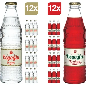 Klasik Gazoz 12 x 250 ml + Reyhan Aromalı Gazoz 12 x 250 ml