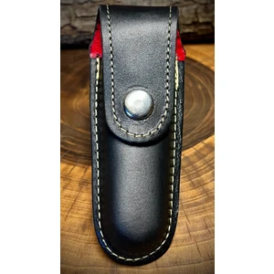 Kopili Ninja Çakı Kılıfı Hakiki Deri Kılıf - Kın (Kapalı Hali 8 - 11CM Arası Çakılar Içindir) (Siyah) No:3