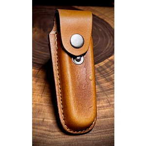 Kopili Ninja Çakı Kılıfı Hakiki Deri Kılıf - Kın (Kapalı Hali 6 - 9cm Arası Çakılar Içindir) (Kahverengi) No:1