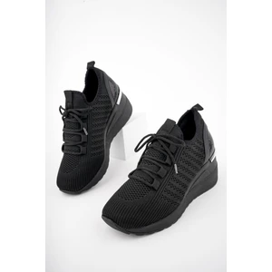 Tyra Kadın Yüksek Taban Bağcıklı Triko Sneaker Spor Ayakkabı