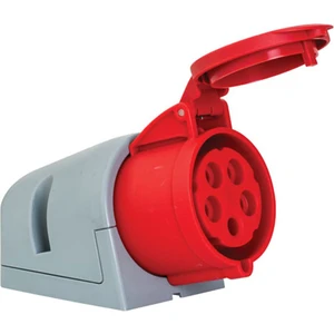 Eğik Duvar Prizi 32A 200/346V-240/415V 3p+N+Pe 6 H IP44 Hızlı Bağlantı