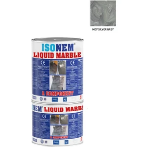 Isonem Liquid Marble Sıvı Mermer 1 kg M07 Sılver Grey
