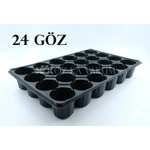 Vakum 24 Göz Yuvarlak Fidelik Fide Viyolü Fide Kabı (10 adet)