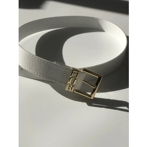 Yazılı Köprü Gold Toka Kadın Kemer, Pantolon Kemeri, Ceket Kemeri, Elbise Kemeri, Gömlek Kemer