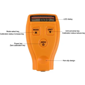 GM200 LCD Dijital Araba Boya Kaplama Kalınlığı Probu Test Cihazı Ölçer Ölçme Aracı (Yurt Dışından)