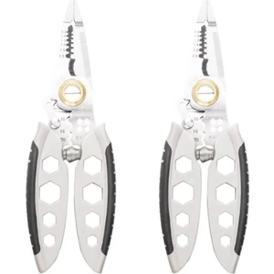 7 Inç Çok Amaçlı Tel S Elektrik Kablosu Sıkma Aleti 2'li Paket - Renkli (Yurt Dışından)