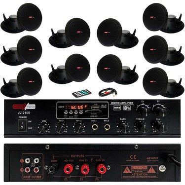 Lastvoice Black Small-8 Tavan Hoparlör ve Anfi Ses Sistemi Fiyatı