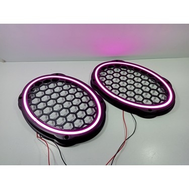 For-x Işıklı Oval Hoparlör Kapağı – Mor Renkte Işıklı Oval Fiyatı
