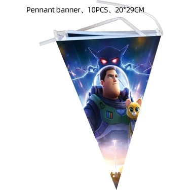 Banner A Disney Buzz Lightyear Doğum Günü Partisi Malzemeleri Tek Kullanımlık Sofra Erkek Yemeği