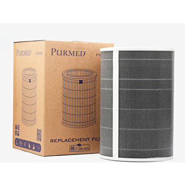 Purmed Xiaomi Mi 1/2/3/ Pro Air Purifier Uyumlu Gri HEPA