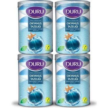 Duru Fresh Sensations Okyanus Tazeliği 16'lı Güzellik Sabunu 4 x 400 gr Doğal Vegan