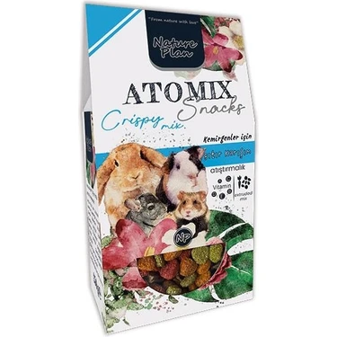 Nature Plan Atomix Snacks 250 gr Kemirgenler İçin Havuç ve Keçiboynuzu Zengin Besleyici