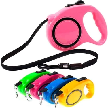GOBYPET Makaralı Otomatik 5 Metre Geri Çekilebilen Kedi Köpek Tasması Makaralı Karışık