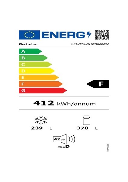 ELT9VE52U0 E Enerji Sınıfı 522L 4 Kapılı No-Frost Gardrop Tipi Buzdolabı Inox