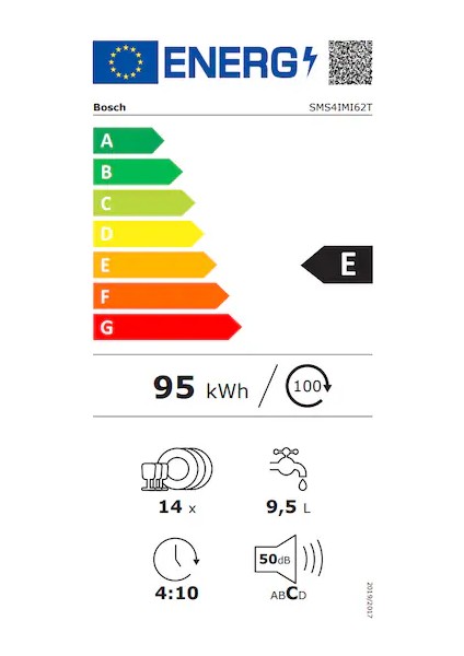 BOSCH SMS4IMI62T Inox 3 Çekmece Solo Bulaşık Makinesi