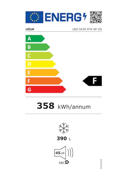 Ues 528 D2K Nf Dgt R66 Beyaz Çift Kapılı No Frost Buzdolabı