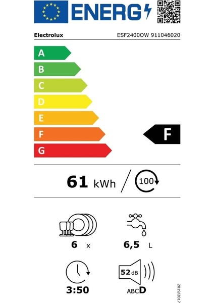 ESM48310SW D Enerji Sınıfı 8 Programlı 14 Kişilik Bulaşık Makinesi Beyaz