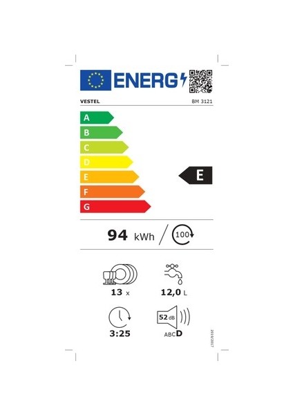 SMS4IKW62T 60 Cm beyaz Serie 4 solo Bulaşık Makinesi