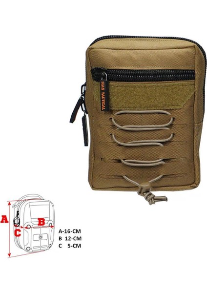 Mas Tactical Dikey Yardımcı Cep (Tan) - M