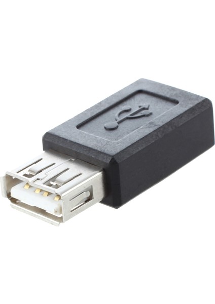 Siyah USB 2.0 Tip A Dişi - Mikro USB B Dişi Adaptör Fişi (Yurt Dışından)