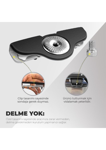Kaput Üstü Montaj Aparatı Delme Çizme Yapmaz Off Road LED Lamba Çalışma Lambası modelleri