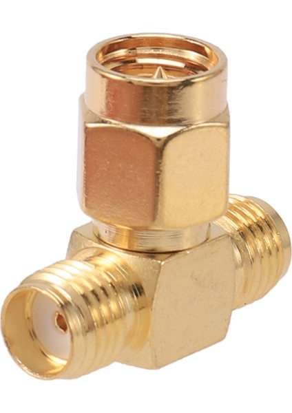 Sma Erkek - Iki Sma Dişi Üçlü T Rf Adaptör Konnektörü 3 Yollu (Yurt Dışından)