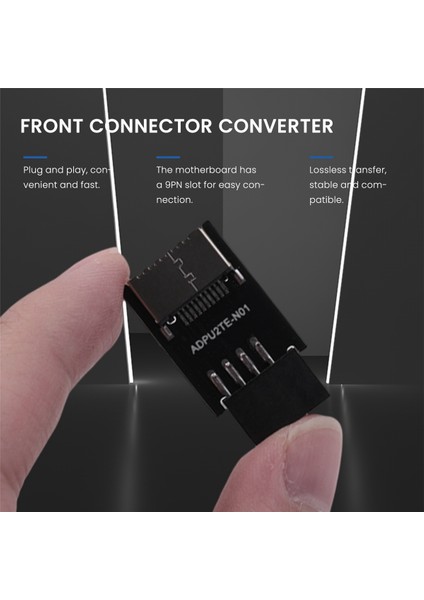 Anakart Usb2.0 9pin'den Type-C A-Key'e Ön Konektör Dönüştürücü (Yurt Dışından)
